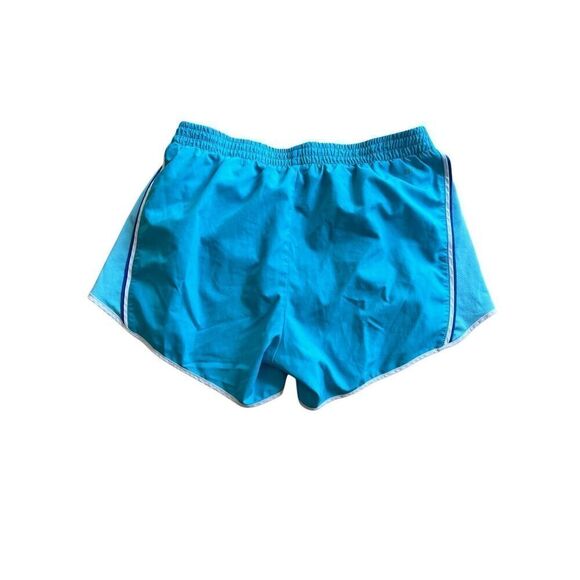Nike Dri-Fit Gym Shorts Running Athletic Blue & Aqua Womens Medium VGUC $39 - Picture 2 of 6
